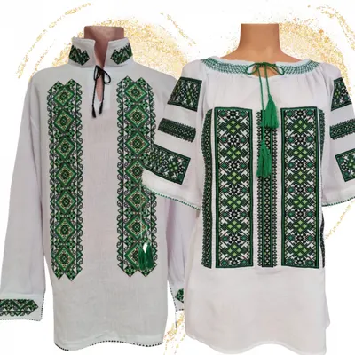Set Traditional Cuplu 588 Camasi traditionale cu broderie