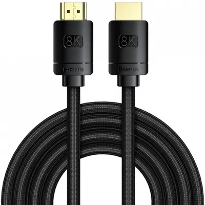 Cablu Video Baseus High Definition, HDMI - HDMI, 8K, 3m, Negru CAKGQ-L01
