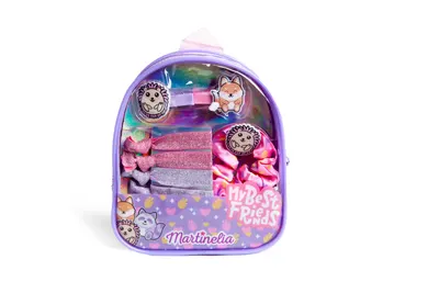 Ghiozdanel cu accesorii de par My best friends, 1 bucata, Martinelia