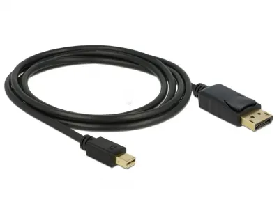 Cablu mini DisplayPort la DisplayPort 4K60Hz T-T ecranat 2m, Delock 82438