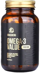 Omega-3 Value, 1000 mg, 60 capsule, Grassberg