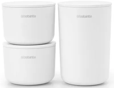Set de 3 piese pentru depozitarea accesoriilor Brabantia - ReNew, White