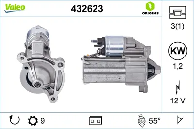 Electromotor (12v, 1,2kw) Potrivit Citroen Ax, Berlingo, Berlingo Multispace, Berlingo Minivan, Bx, C15, C15 Minivan, C2, C2 Enterprise, C3 I, C3 Ii, C3 Pluriel, C4, C4 I, C-Elysee 1.0-2.0d 10.82