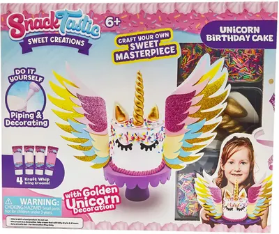 Trusă creativă Felyx Toys Snack Tastic -Bunătăți decorative, tort de ziua de naștere, unicorn