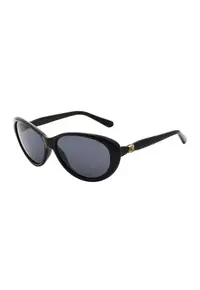 Ochelari de soare ovali cu lentile in degrade - Negru
