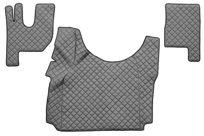 Set covorase compatibile cu Renault T cu podea inalta (01.2014-2021), piele sintetica - Gri