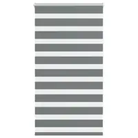 vidaXL Jaluzea tip zebra gri închis lățime țesătură 85,9 cm poliester