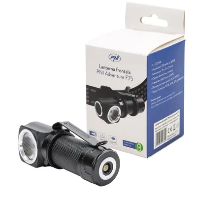 Lanterna frontala PNI Adventure F75 cu led 6W, 600 lm