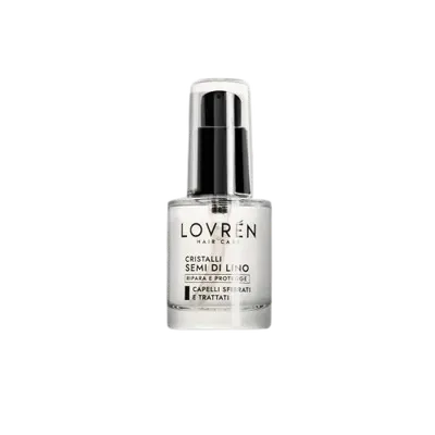 Elixir pentru par deteliorat Cristali Semi Di Lino, 30ml, Lovren