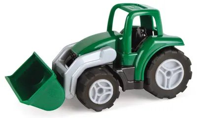 Jucărie pentru copii Lena Workies - Tractor, cu lopată, 14 cm
