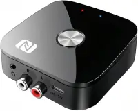 Receptor Receiver Audio Bluetooth Techstar T68, BT 5.3, NFC, RCA L/R + AUX 3.5mm, USB U-Disk, Telecomanda IR, HiFi, 10m, Negru
