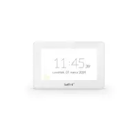Tastatura touch screen Satel Integra INT-TSH2R-W, 7 inch, MIFARE 13.56 MHz, MACRO, difuzor, slot card, alba