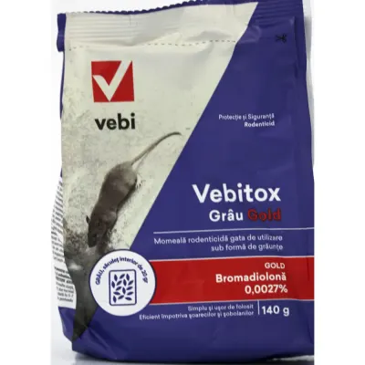 Vebitox Grau Gold 140 gr, raticid, Vebi - Default Title
