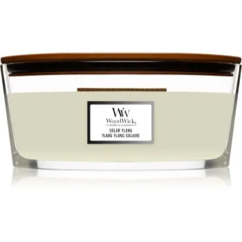 Woodwick Solar Ylang lumânare parfumată cu fitil din lemn (hearthwick)