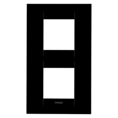Placa ornament CProiector HORUS GEO International - IN TECHNOPOLYMER - 2+2 modul VERTICAL - TGEOR BLACK- CProiector HORUS