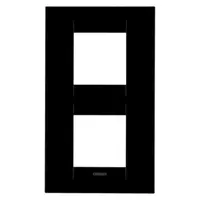 Placa ornament CProiector HORUS GEO International - IN TECHNOPOLYMER - 2+2 modul VERTICAL - TGEOR BLACK- CProiector HORUS