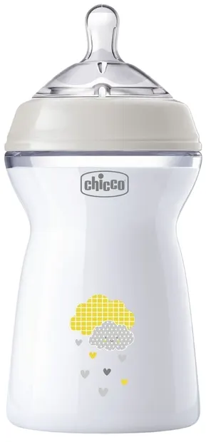 Biberon Chicco - Natural Feeling, 3 picături, 330 ml, sortiment