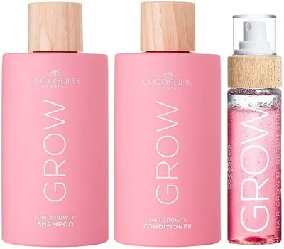 Cocosolis Set Grow - Șampon, balsam și ser spray, 250 + 200 + 110 ml