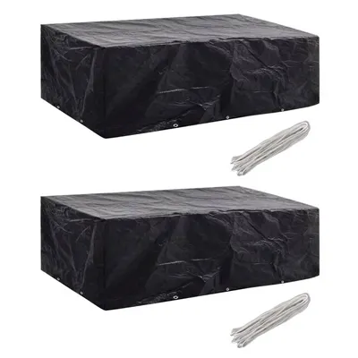 Gossi huse mobilier gradina 2 buc. 300x140cm set poliratan 10 ocheti