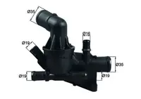 Termostat lichid racire (80 C, in carcasa) potrivit MERCEDES C T-MODEL (S205), C (W205), MARCO POLO CAMPER (W447), VITO MIXTO (DOUBLE CABIN), VITO TOURER (W447), VITO (W447) 1.3-1.6D 04.11-