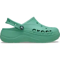 Saboți Crocs Baya Platform Clog Verde - Jade Stone