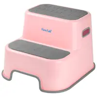 Scaunel inaltator WC pentru copii, FizioTab®Kids, Roz/Gri