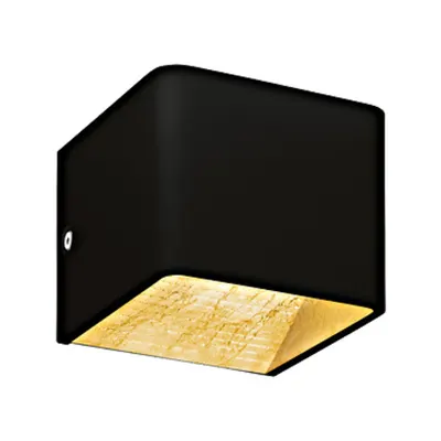 Wall luminaire Sania 3 5W 3000K black /gold leaf plated