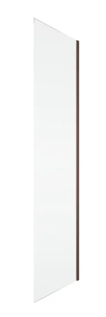 Perete dus 80x200 cm, bordeaux metal, grosime sticla 8 mm, tratament anticalcar, Ronal Oriana