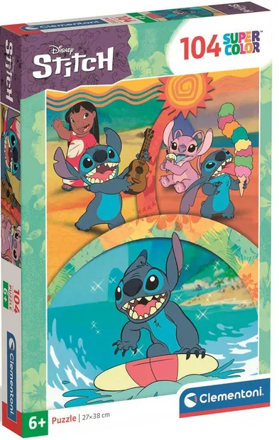 Puzzle pentru copii Clementoni din 104 piese - Disney Stitch, 2024