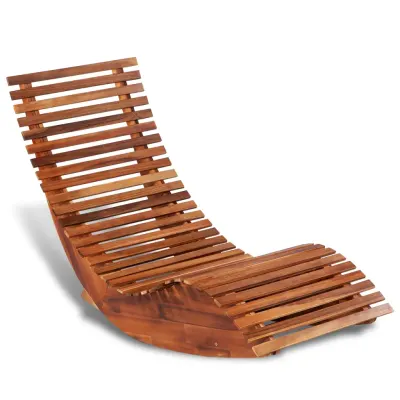 vidaXL Șezlong balansoar, lemn de acacia