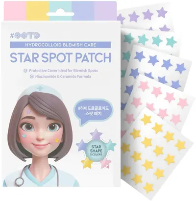 OOTD Plasturi hidrocoloizi pentru coșuri cu niacinamidă Star Spot, 1 buc foaie