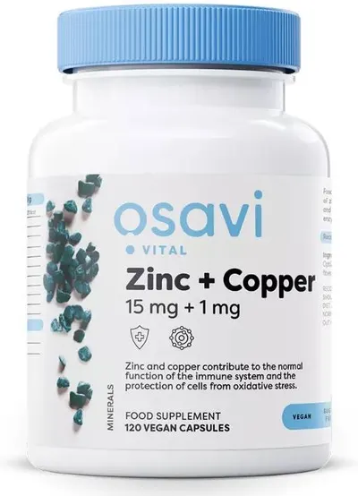 Zinc + Copper, 120 capsule, Osavi