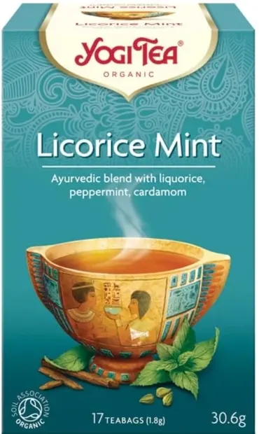 Ceai de lemn dulce și mentă, 17 pliculețe de ceai, Yogi Tea