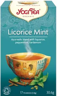 Ceai de lemn dulce și mentă, 17 pliculețe de ceai, Yogi Tea