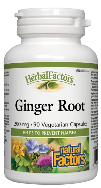 Herbal Factors Ginger Root, 90 capsule, Natural Factors