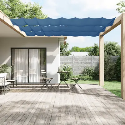 vidaXL Copertină verticală, albastru, 60x800 cm, țesătură oxford