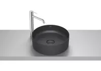 Lavoar Roca Terra A32787N080, montare pe blat, 39 cm, FineCeramic, mat, Negru