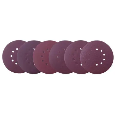 Set discuri abrazive pentru masinile de slefuit Scheppach 5903801701, O225 mm, granulatie 80-240, 6 piese