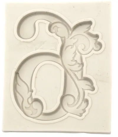 Mold din silicon (calup) Em Art - Numărul 6, 80 x 65 x 8 mm