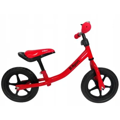 Bicicleta copii fara pedale R-Sport R1 rosu, varsta 2-5 ani, roti din spuma EVA, cadru usor din otel, saua si inaltimea ghidonului sunt reglabile, pana la 35 kg