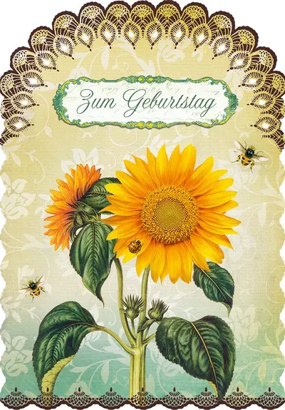 Felicitare Gespaensterwald Romantique - Floarea soarelui
