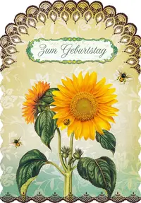 Felicitare Gespaensterwald Romantique - Floarea soarelui