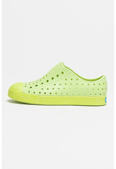Tenisi slip-on cu talpa cu pete decorative Jefferson Bloom - Verde lime/Verde fistic