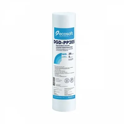 Cartus filtrant dual polipropilena 10 Ecosoft pentru eliminarea sedimentelor
