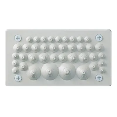 Flansa cu dopuri oarbe de cauciuc, universale, 130x240x3