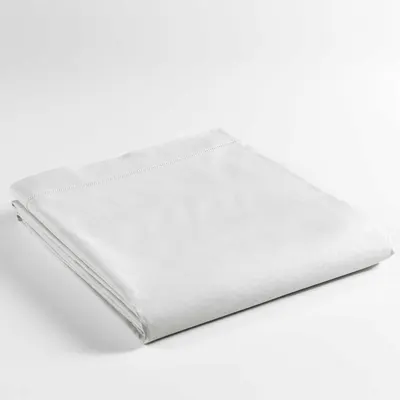 Cearceaf alb din bumbac 180x290 cm Lina – douceur d'intérieur