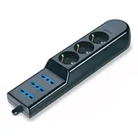 Priza multiplanBLACK 3x2P+E-16A-(P17/11) 3x2P+E-16A-(P30)