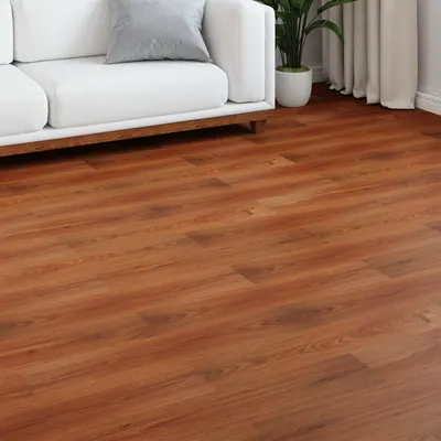vidaXL Pardoseală Laminată Maro Miere 101 x 20 x 0,8 cm 15 buc.
