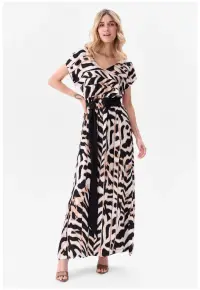Rochie maxi cu detalii incrucisate pe spate Holdi