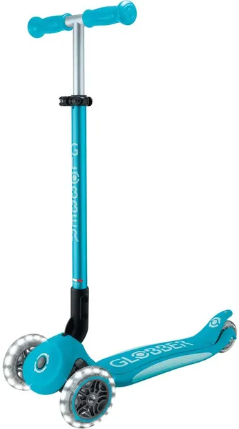 Trotinetă pliabilă Globber - Elite Lights, aqua